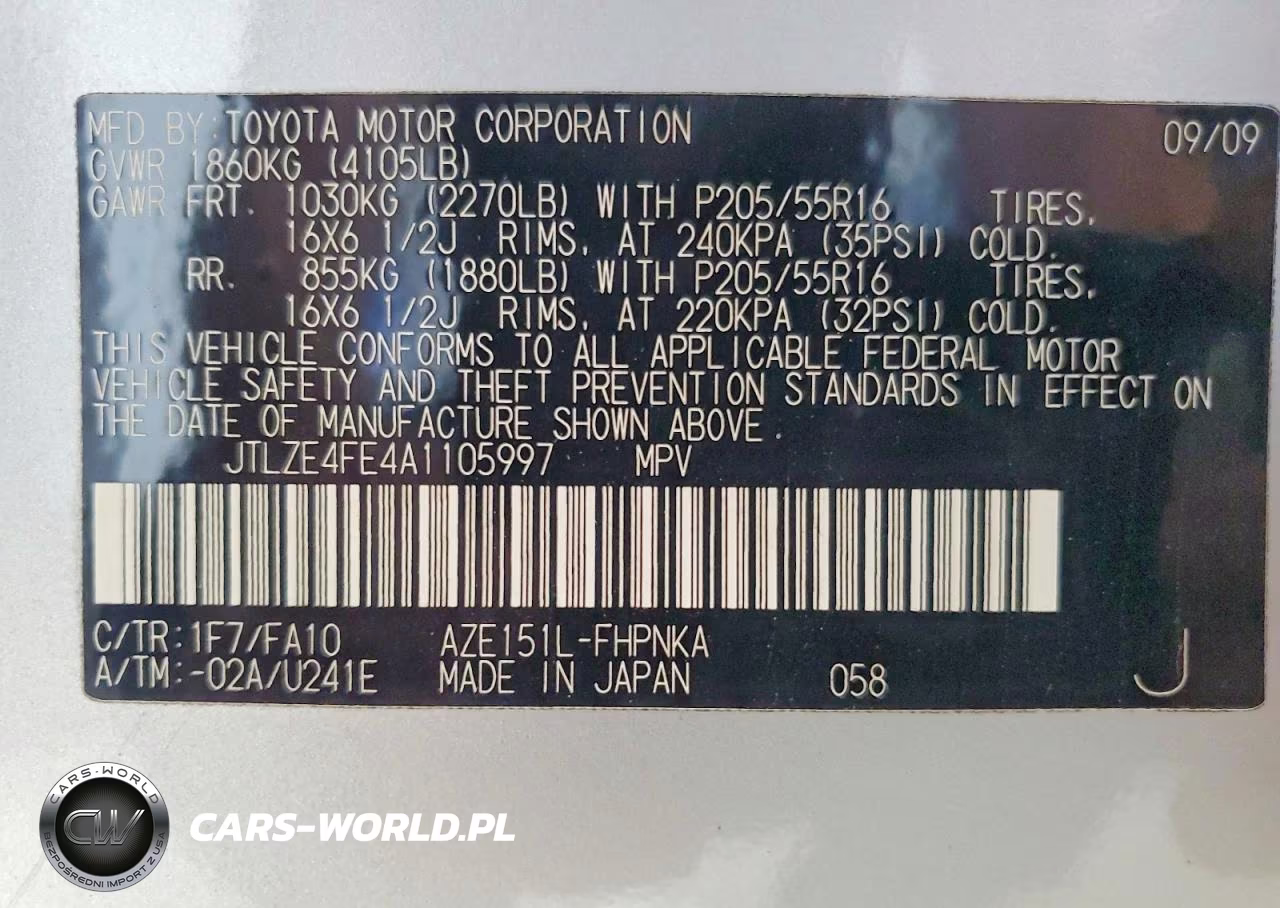 2010 Scion Xb Base VIN:JTLZE4FE4A1105997 - 12