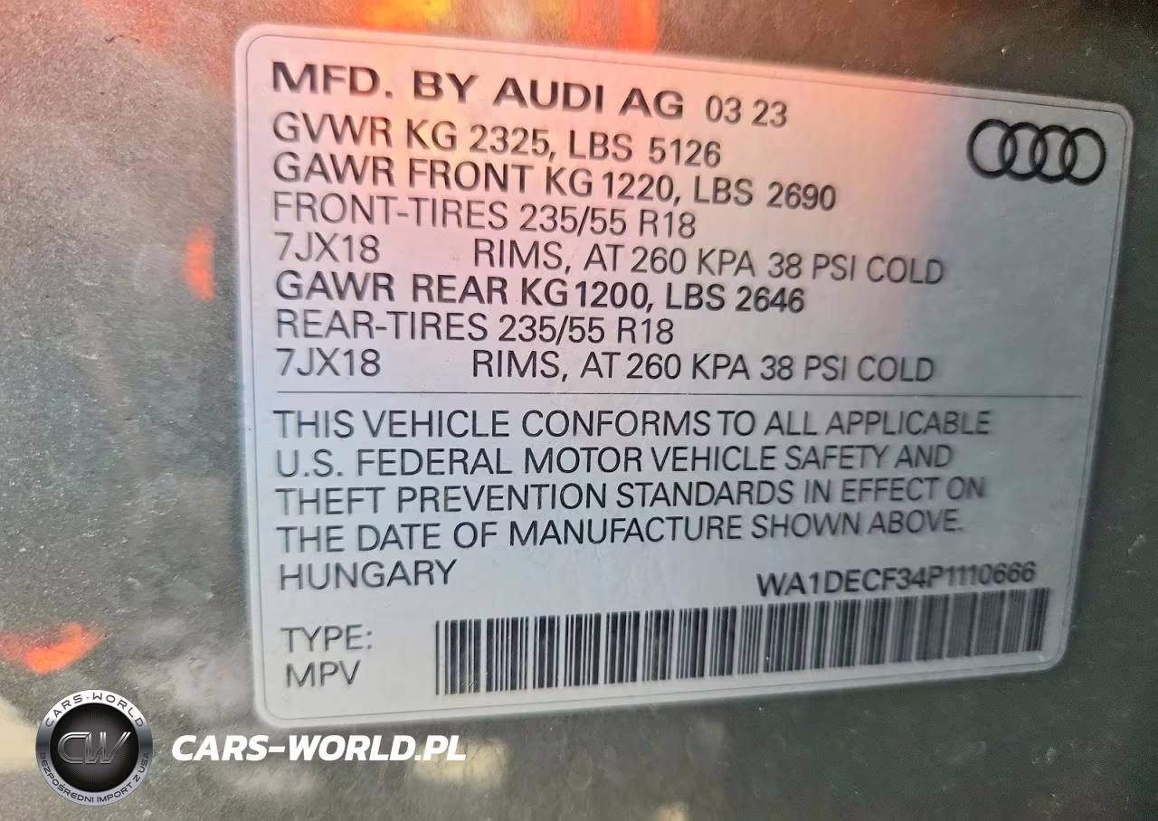 2023 Audi Q3 Premium S Line 45 VIN:WA1DECF34P1110666 - 14