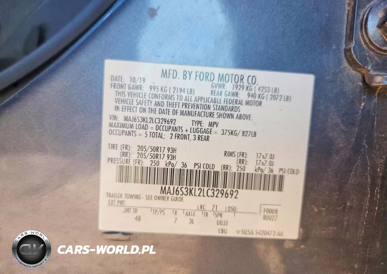 2020 Ford Ecosport Titanium VIN:MAJ6S3KL2LC329692 - 13