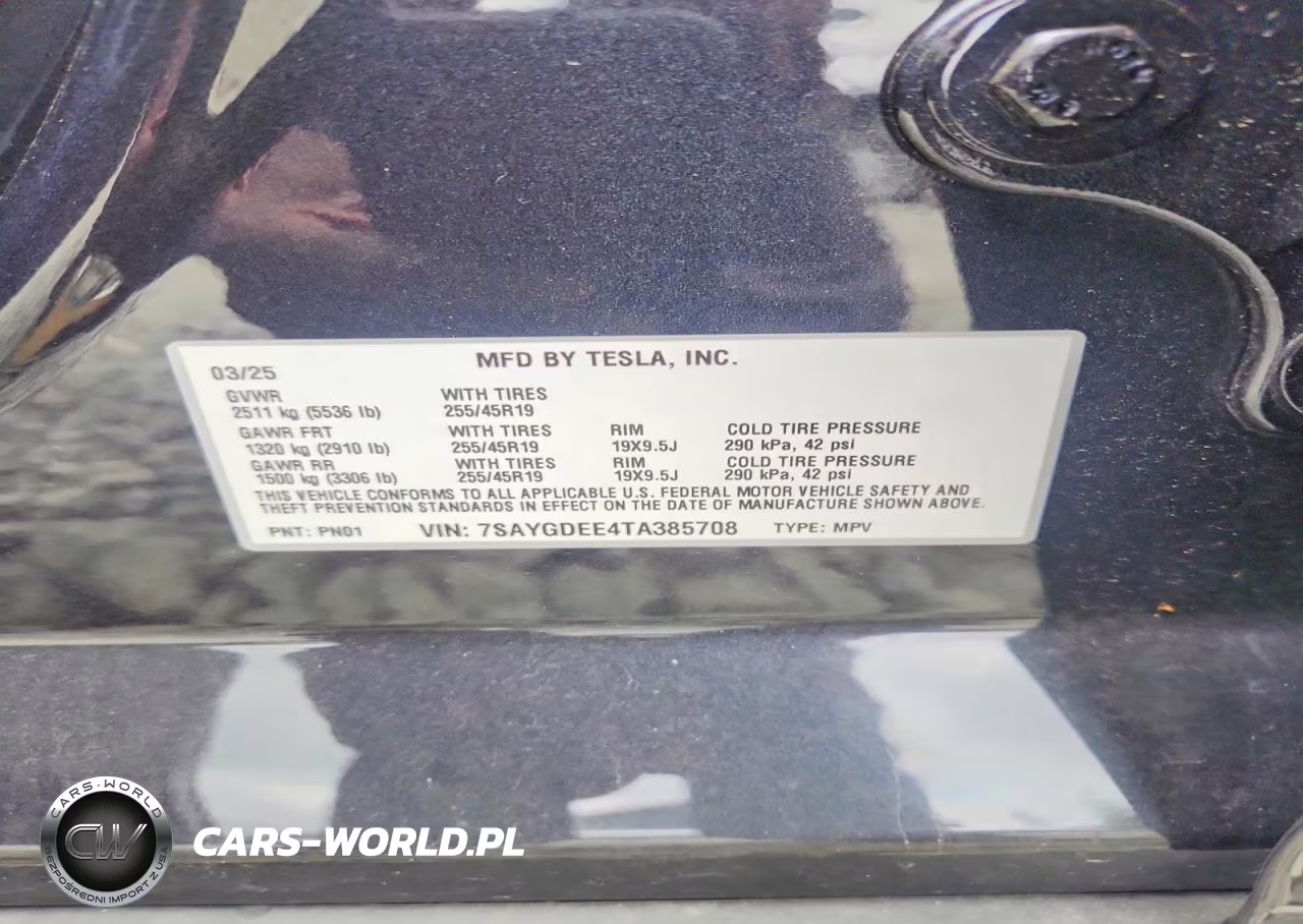 2026 Tesla Model Y VIN:7SAYGDEE4TA385708 - 12