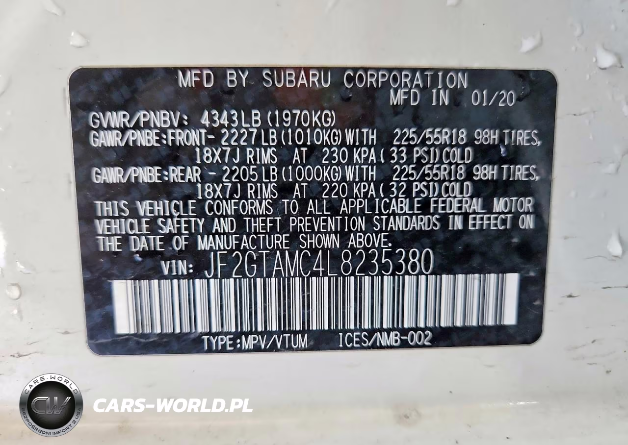 2020 Subaru Crosstrek Limited VIN:JF2GTAMC4L8235380 - 13