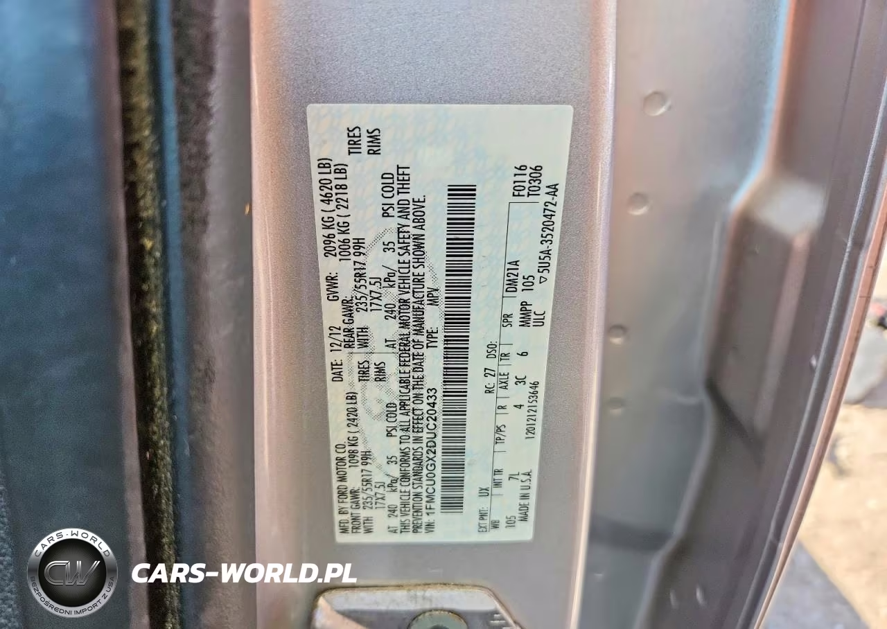 2013 Ford Escape Se VIN:1FMCU0GX2DUC20433 - 13
