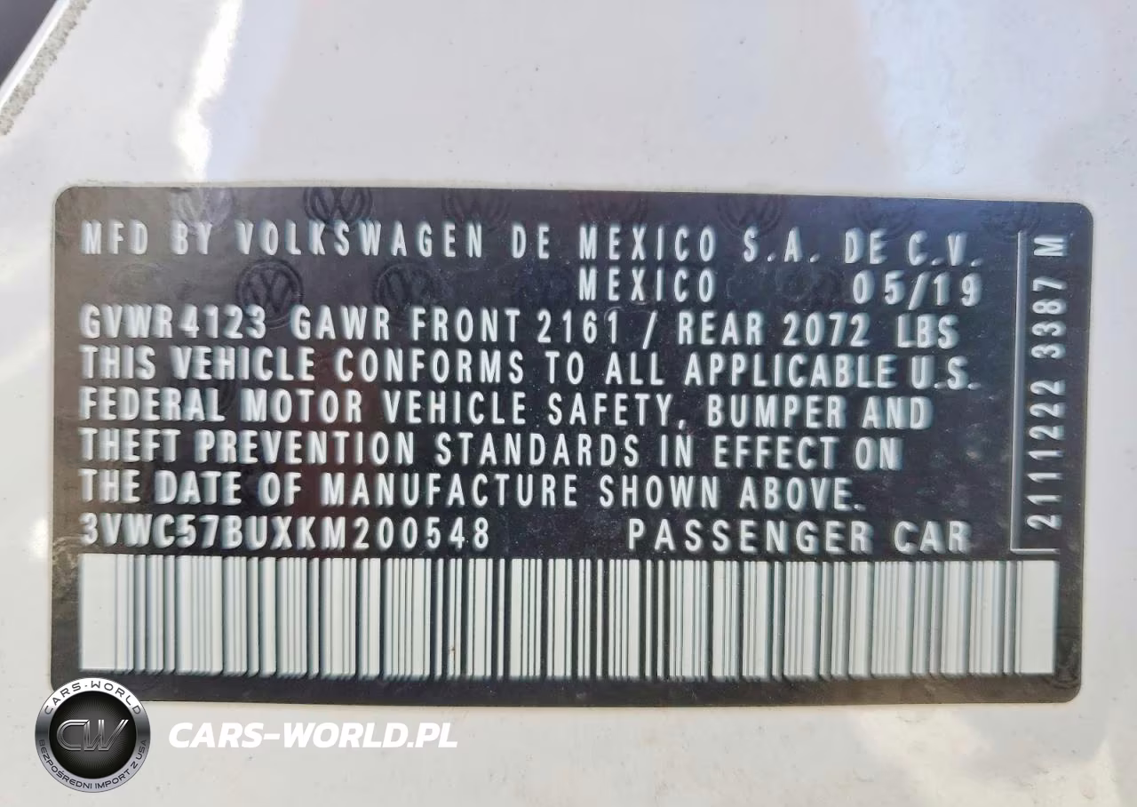 2019 Volkswagen Jetta S VIN:3VWC57BUXKM200548 - 12