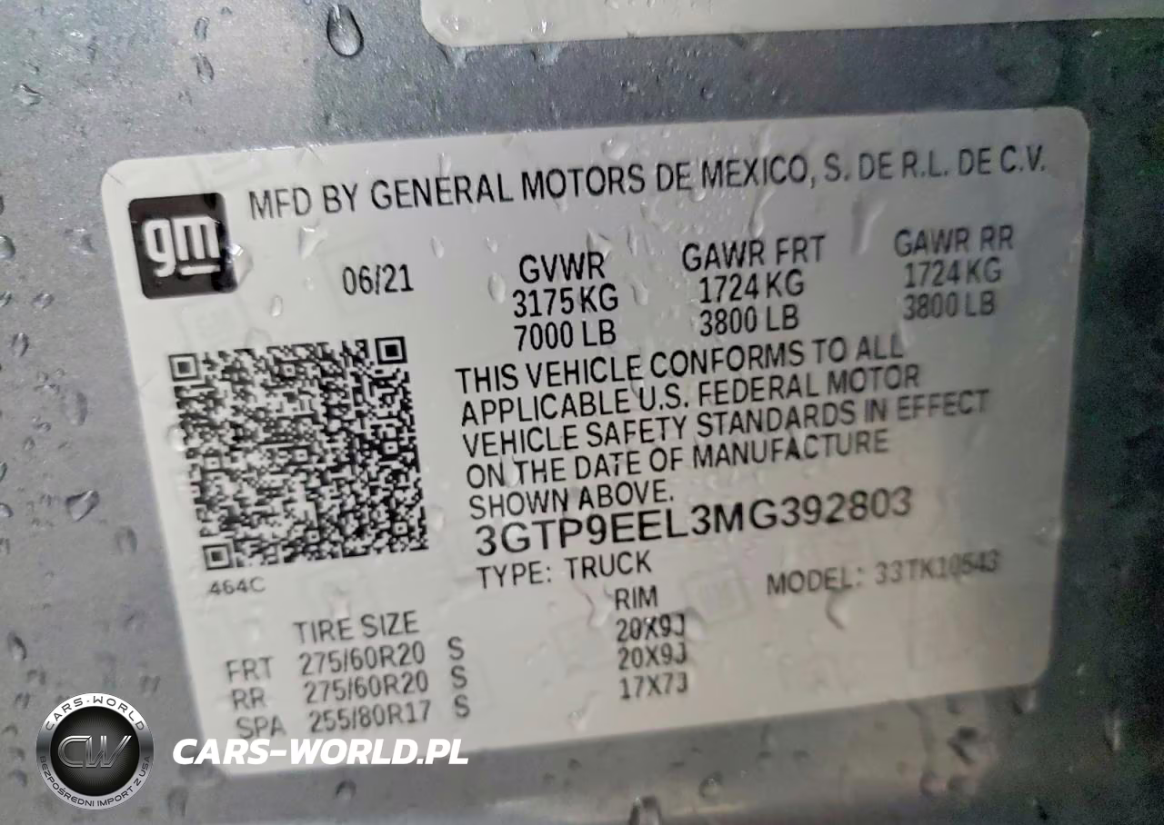 2021 GMC Sierra K1500 At4 VIN:3GTP9EEL3MG392803 - 13