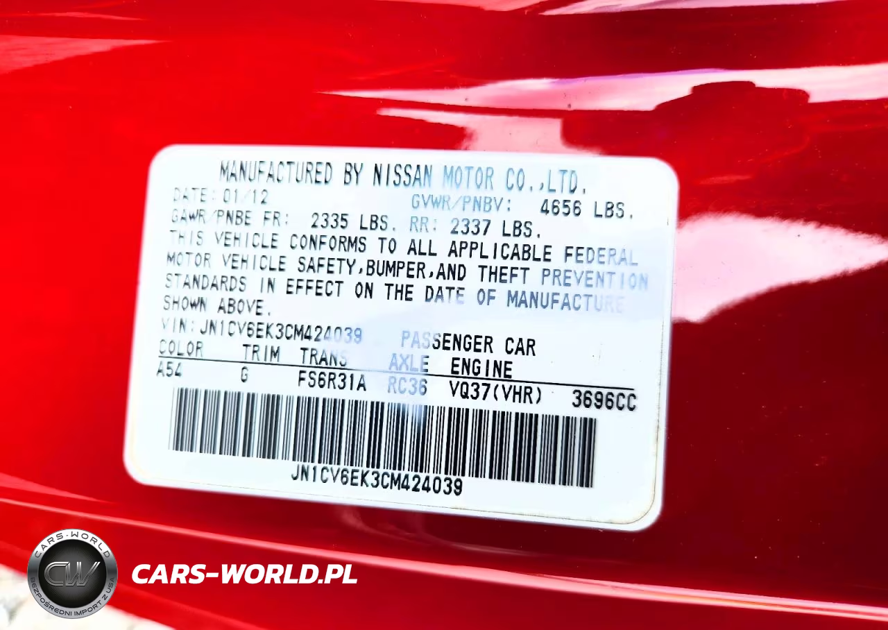 2012 Infiniti G37 Coupe Base VIN:JN1CV6EK3CM424039 - 12