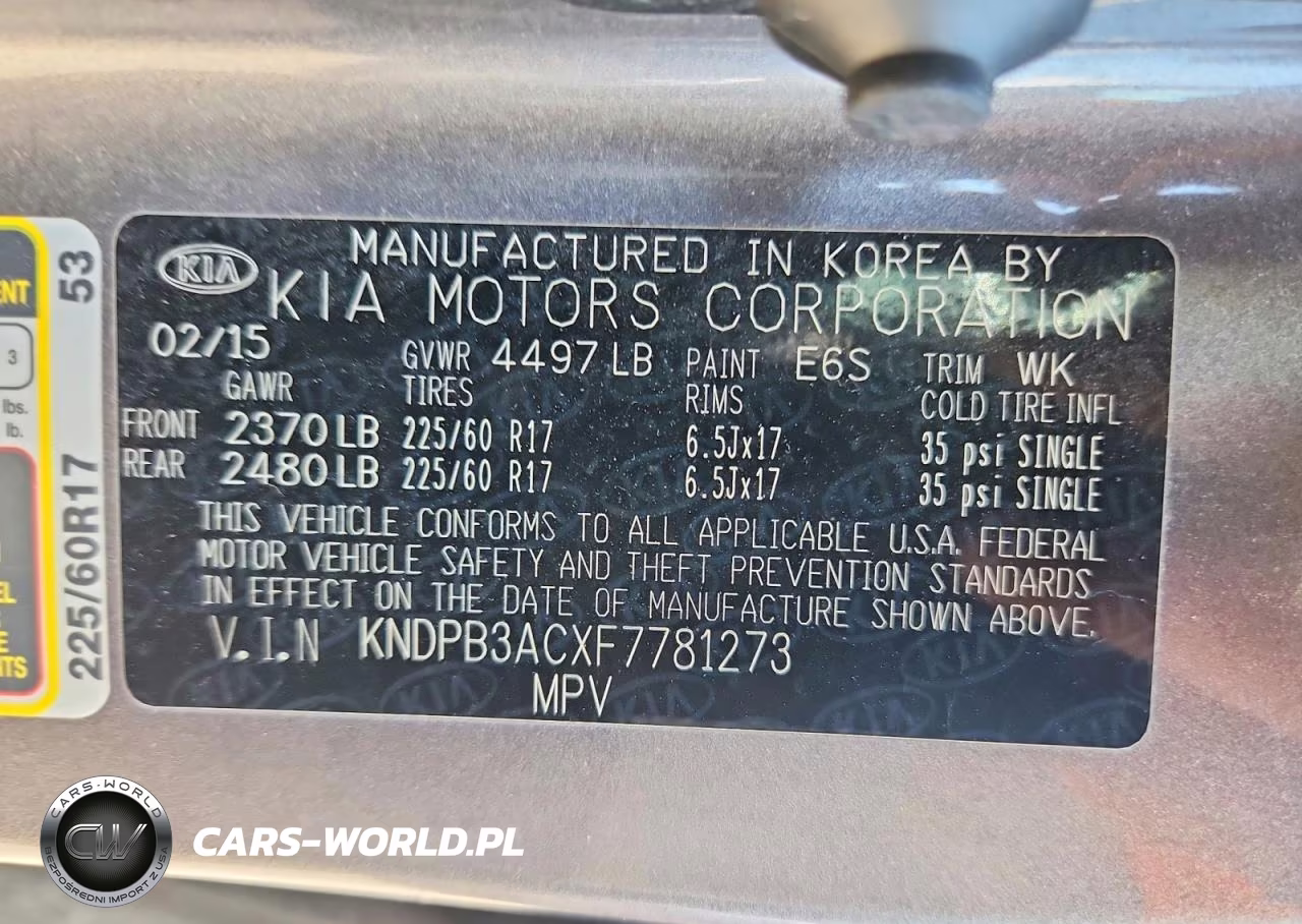 2015 Kia Sportage Lx VIN:KNDPB3ACXF7781273 - 13