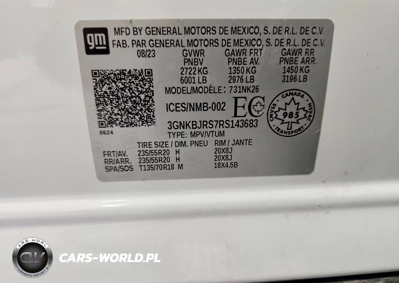 2024 Chevrolet Blazer 3Lt VIN:3GNKBJRS7RS143683 - 13