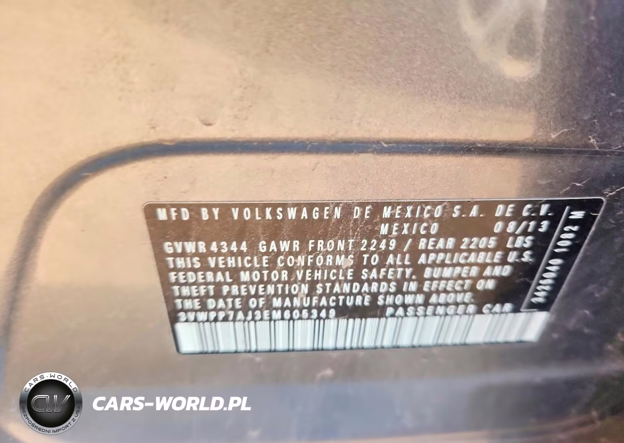 2014 Volkswagen Jetta S VIN:3VWPP7AJ3EM605349 - 13