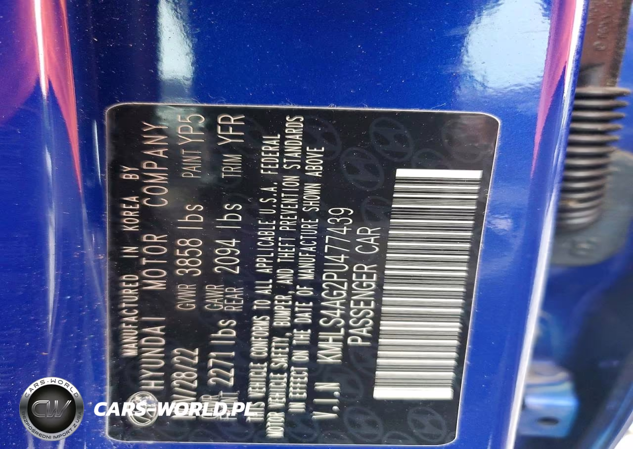 2023 Hyundai Elantra Sel VIN:KMHLS4AG2PU477439 - 12