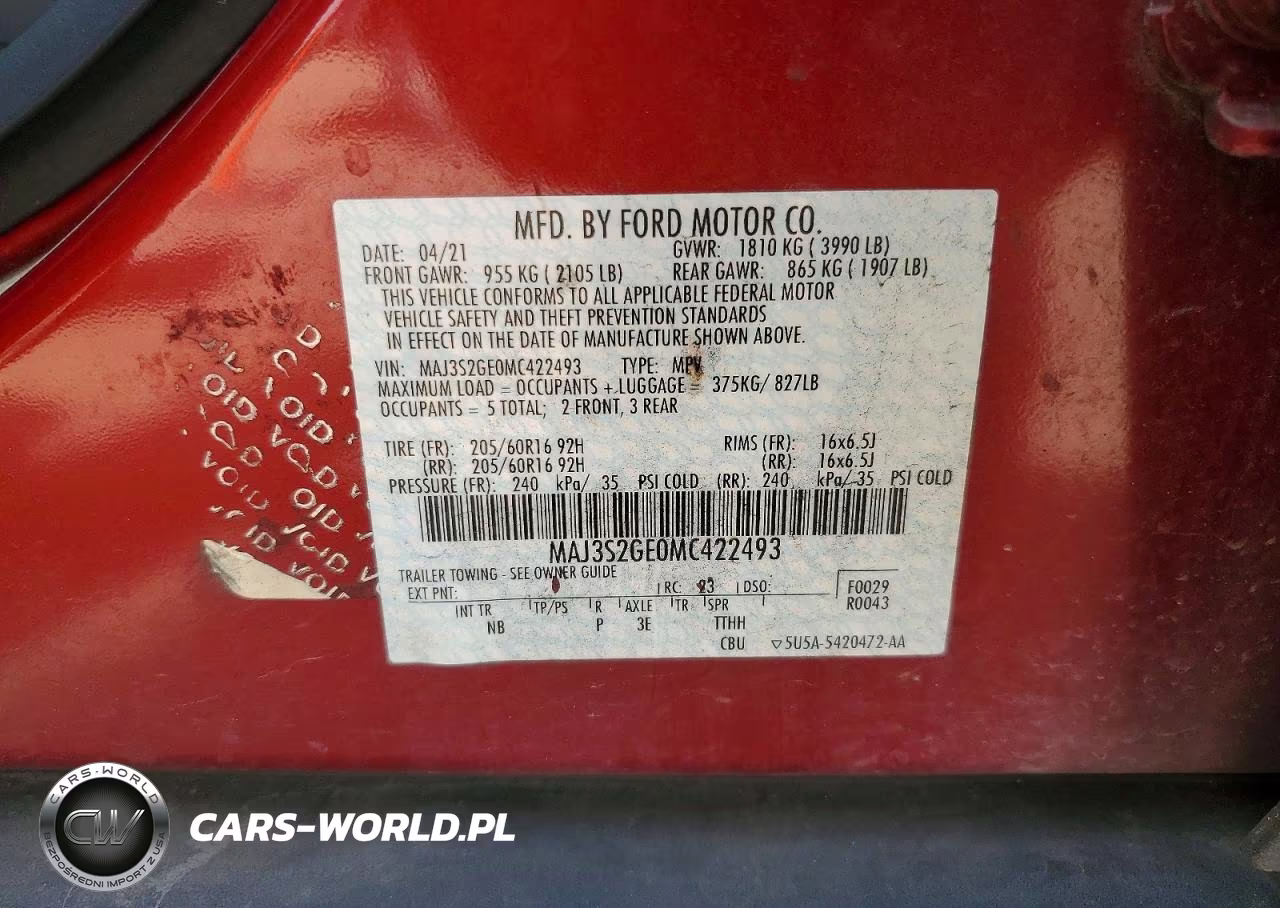 2021 Ford Ecosport Se VIN:MAJ3S2GE0MC422493 - 13