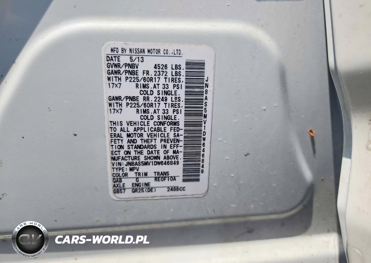 2013 Nissan Rogue S VIN:JN8AS5MV1DW646849 - 12