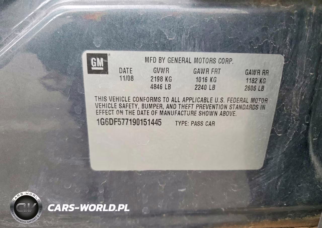 2009 Cadillac Cts VIN:1G6DF577190151445 - 12