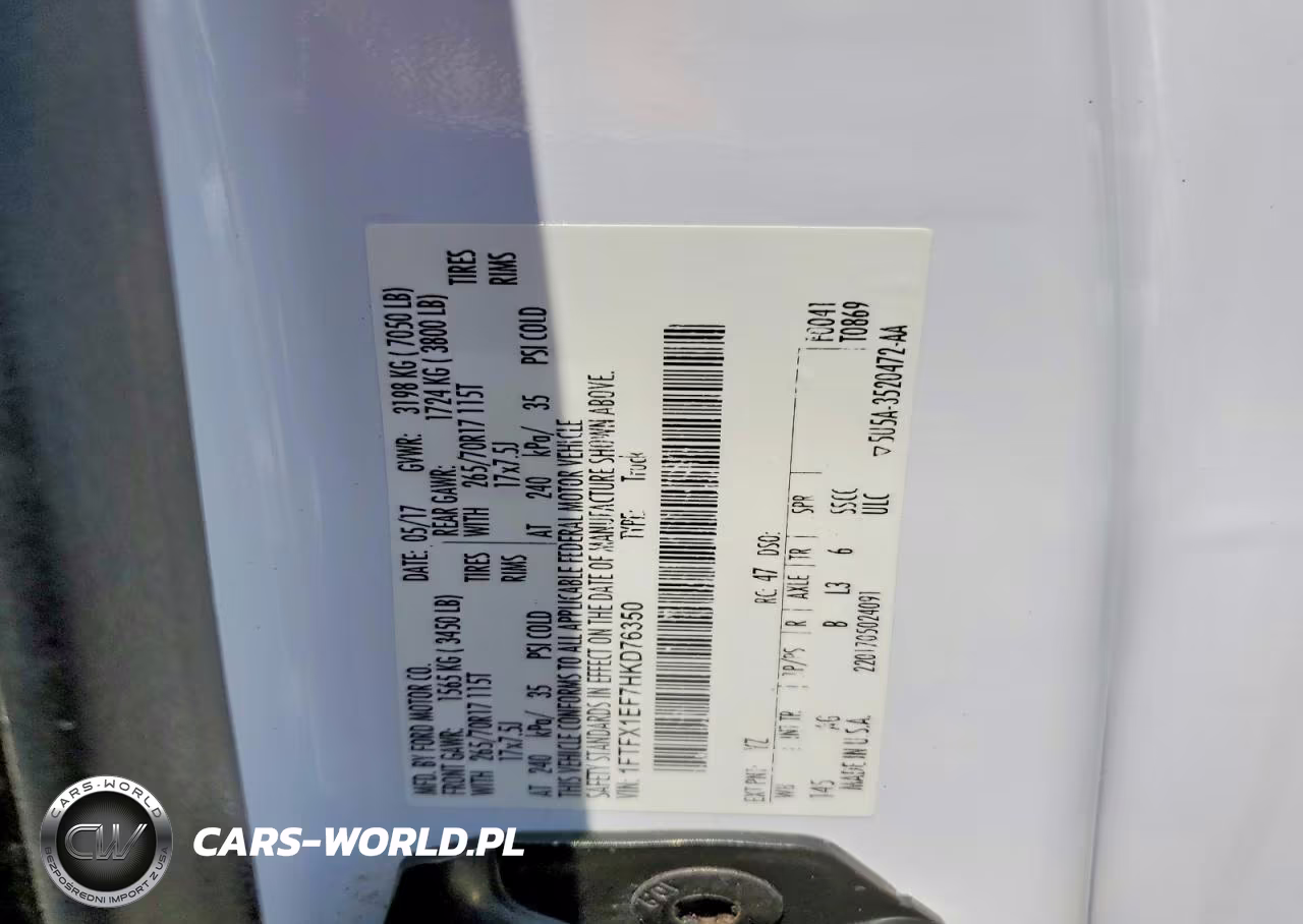 2017 Ford F150 Super Cab VIN:1FTFX1EF7HKD76350 - 12