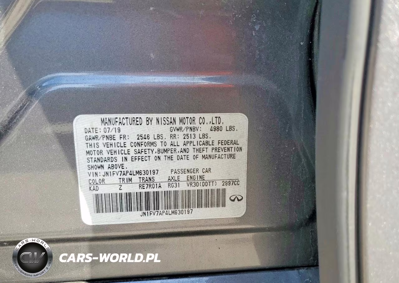 2020 Infiniti Q50 Red Sport 400 VIN:JN1FV7AP4LM630197 - 12