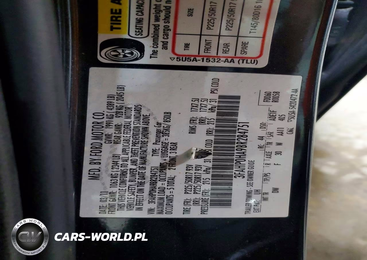 2011 Ford Fusion Se VIN:3FAHP0HA9BR284751 - 12