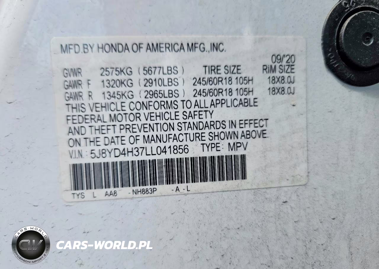 2020 Acura Mdx VIN:5J8YD4H37LL041856 - 13