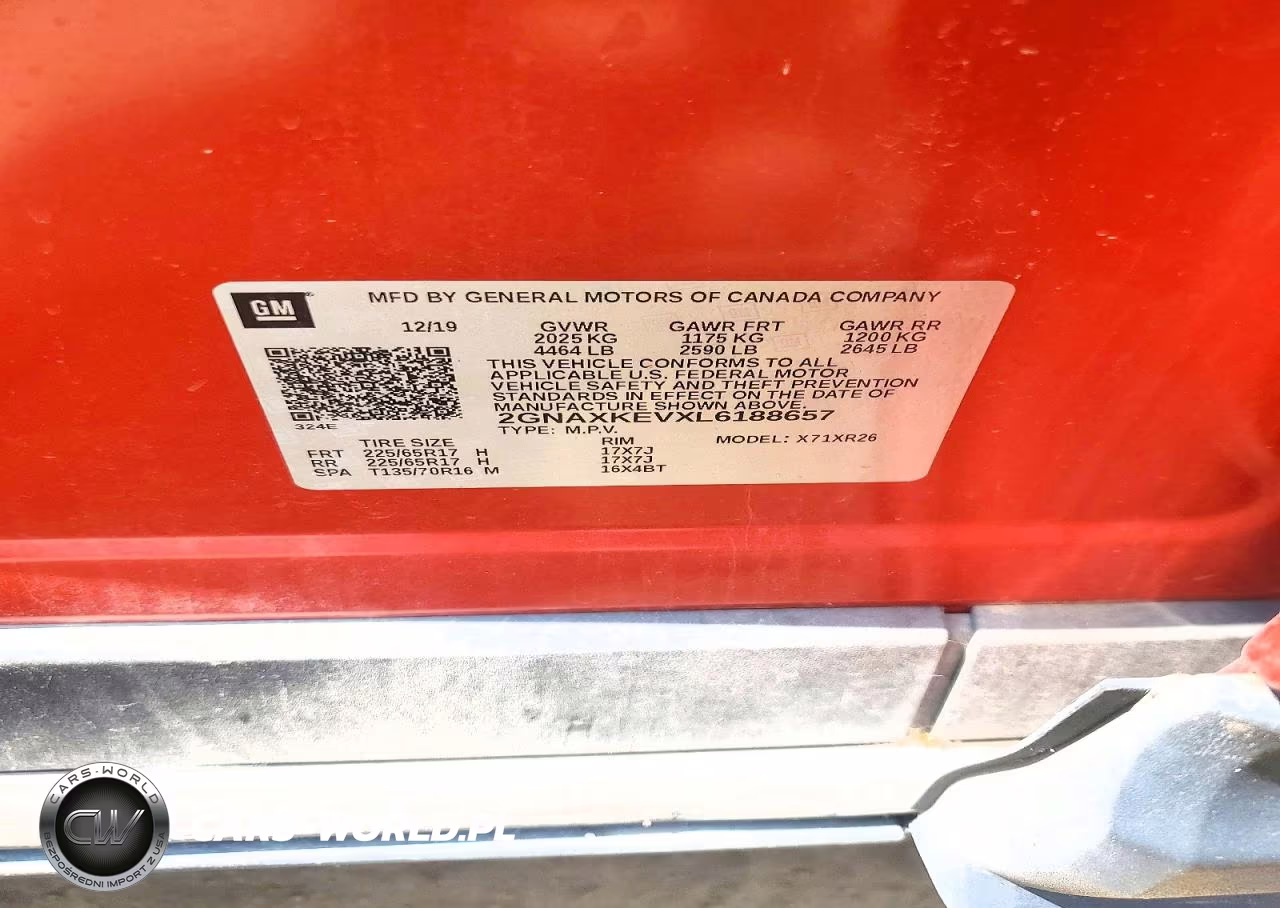 2020 Chevrolet Equinox Lt VIN:2GNAXKEVXL6188657 - 13