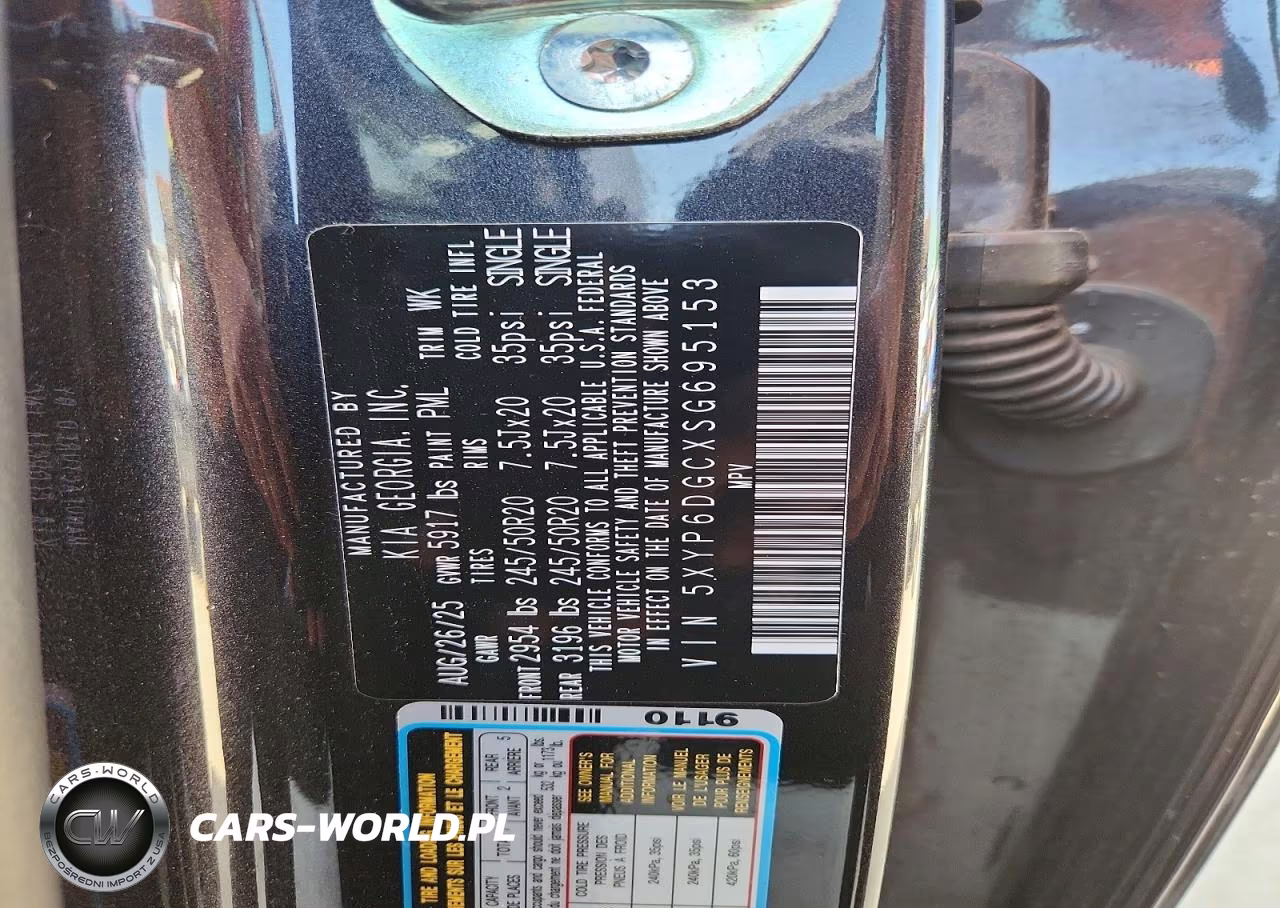 2025 Kia Telluride S VIN:5XYP6DGCXSG695153 - 14