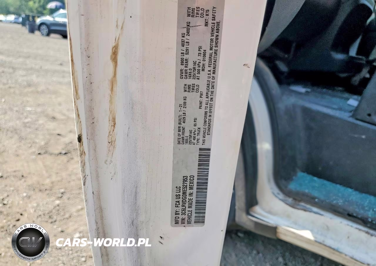 2021 Ram Promaster 2500 Delivery Van VIN:3C6LRVDG0ME527953 - 14