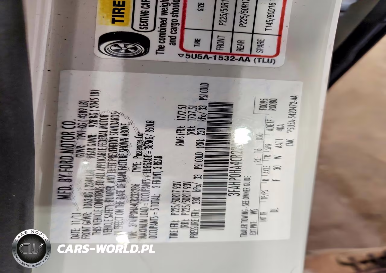 2012 Ford Fusion Se VIN:3FAHP0HA4CR233286 - 12