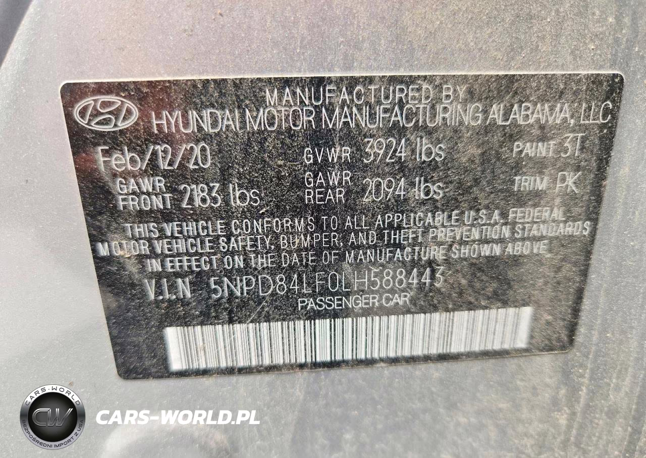 2020 Hyundai Elantra Sel VIN:5NPD84LF0LH588443 - 13