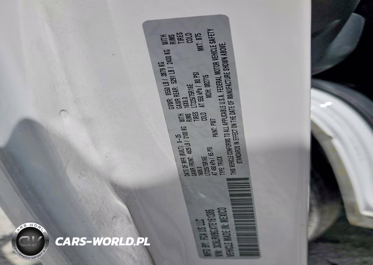 2026 Ram Promaster 1500 Delivery Van VIN:3C6LRVBGXTE161386 - 13