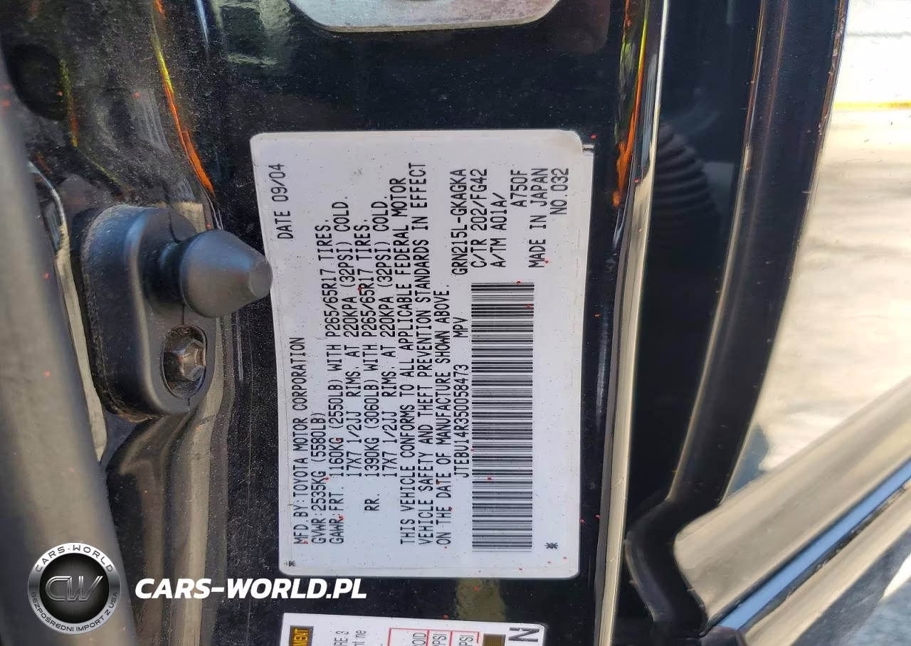 2005 Toyota 4Runner Sr5 VIN:JTEBU14R350058473 - 13