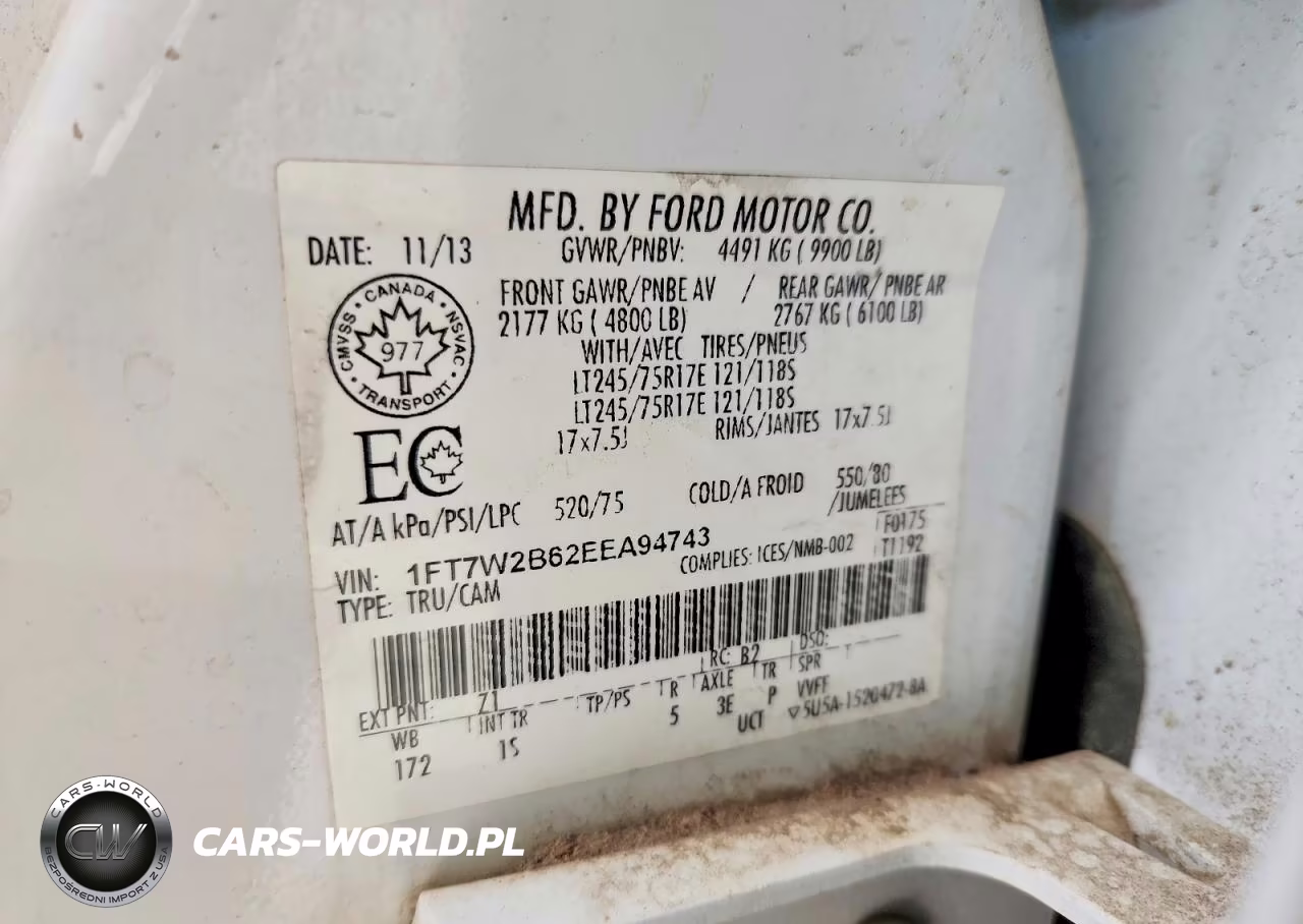 2014 Ford F250 Super Duty VIN:1FT7W2B62EEA94743 - 12