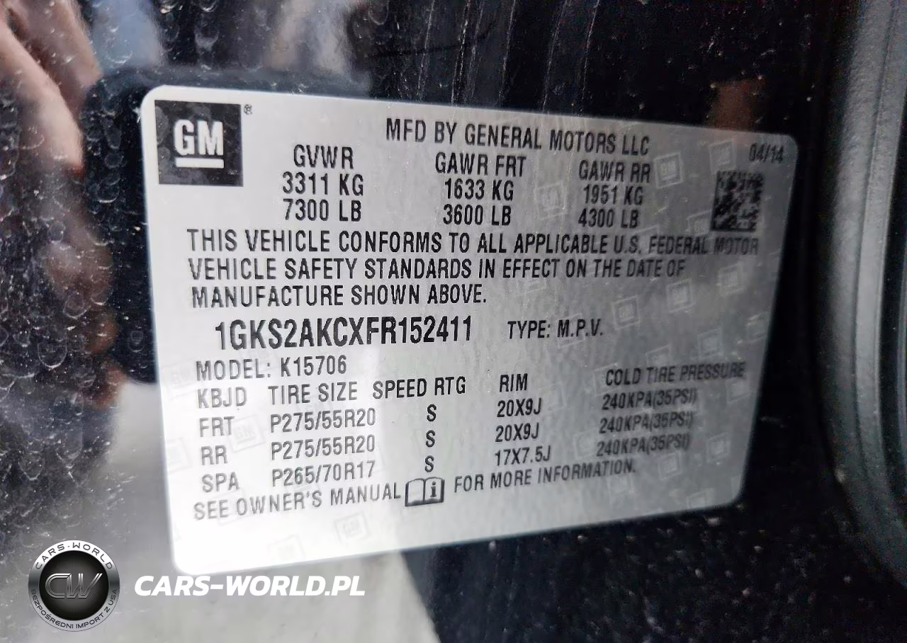 2015 GMC Yukon Sle VIN:1GKS2AKCXFR152411 - 14