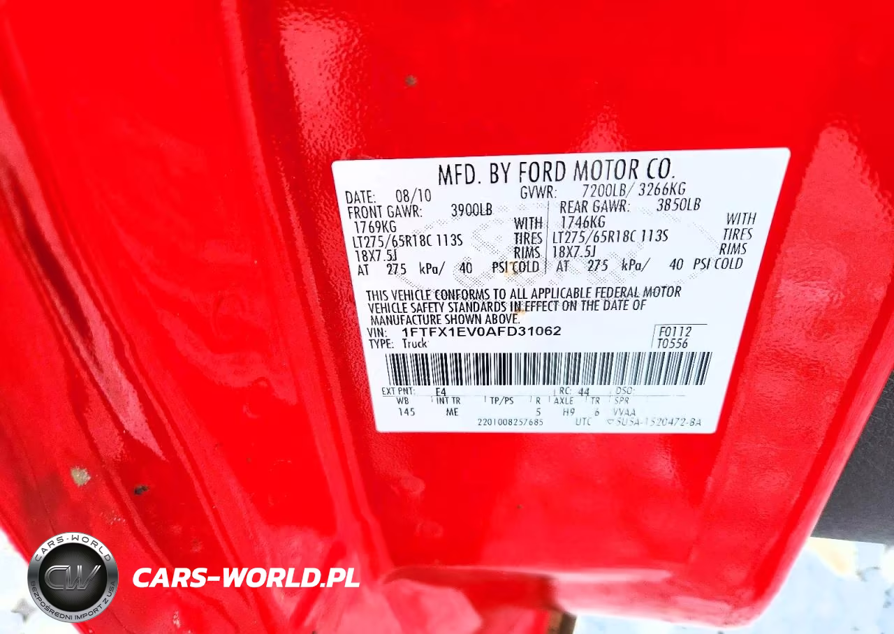 2010 Ford F150 Super Cab VIN:1FTFX1EV0AFD31062 - 12
