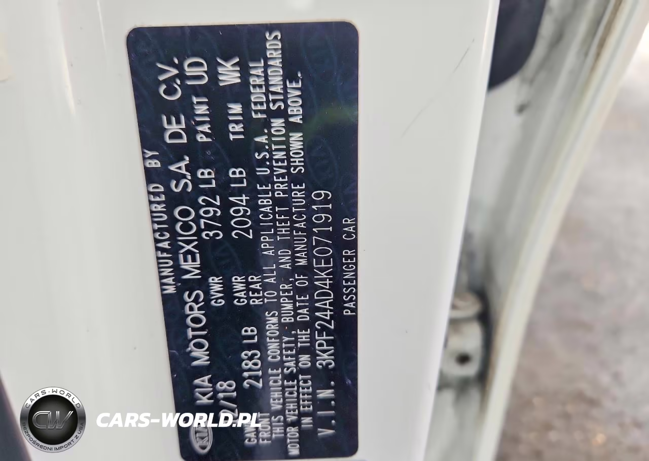 2019 Kia Forte Lxs VIN:3KPF24AD4KE071919 - 13