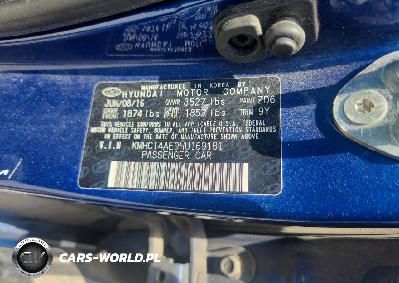 2017 Hyundai Accent Se VIN:KMHCT4AE9HU169181 - 12