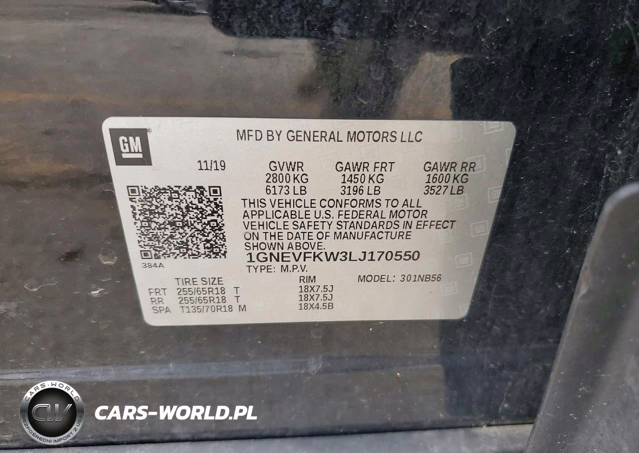 2020 Chevrolet Traverse Ls VIN:1GNEVFKW3LJ170550 - 13