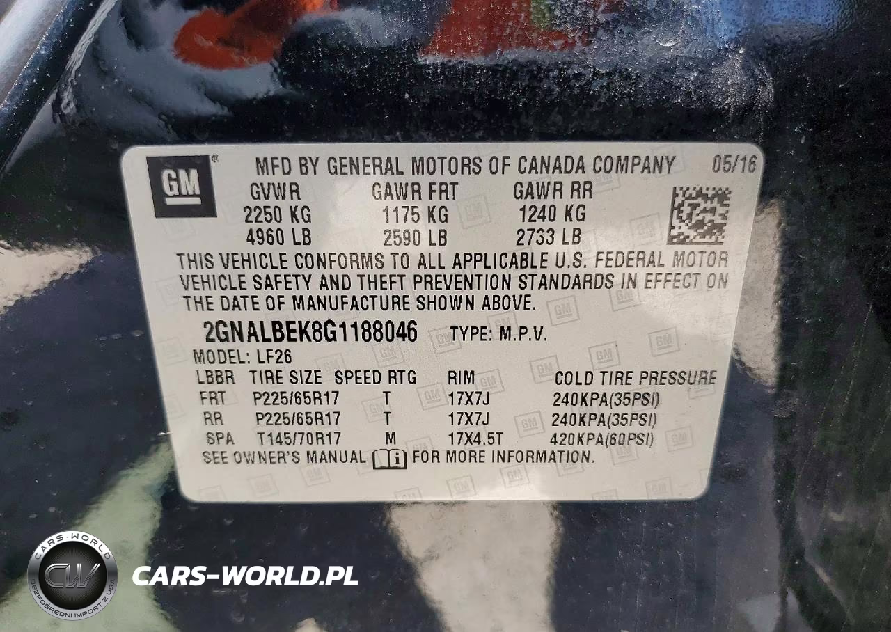 2016 Chevrolet Equinox Ls VIN:2GNALBEK8G1188046 - 13