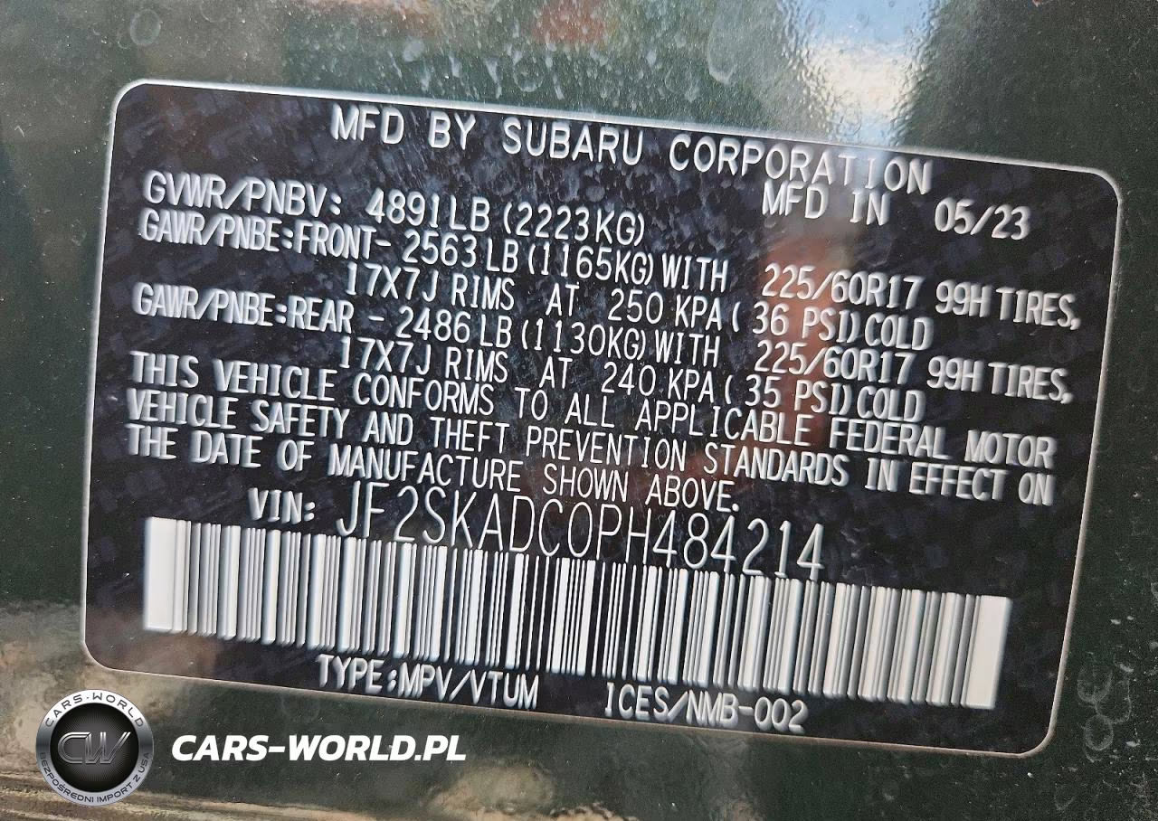 2023 Subaru Forester Premium VIN:JF2SKADC0PH484214 - 14
