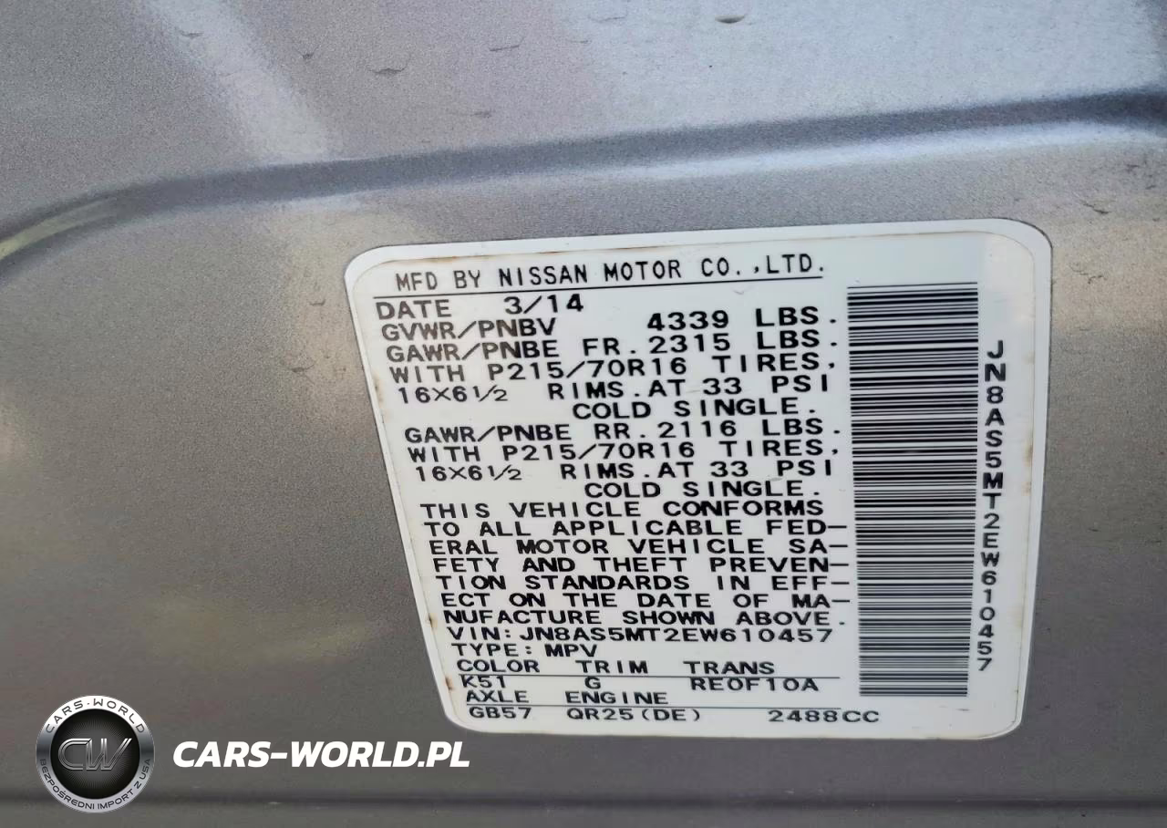 2014 Nissan Rogue Select S VIN:JN8AS5MT2EW610457 - 13