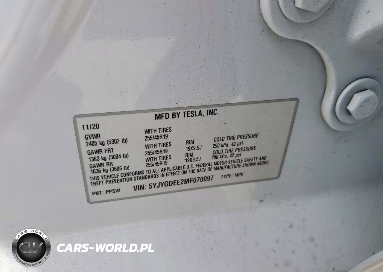 2021 Tesla Model Y VIN:5YJYGDEE2MF070097 - 12