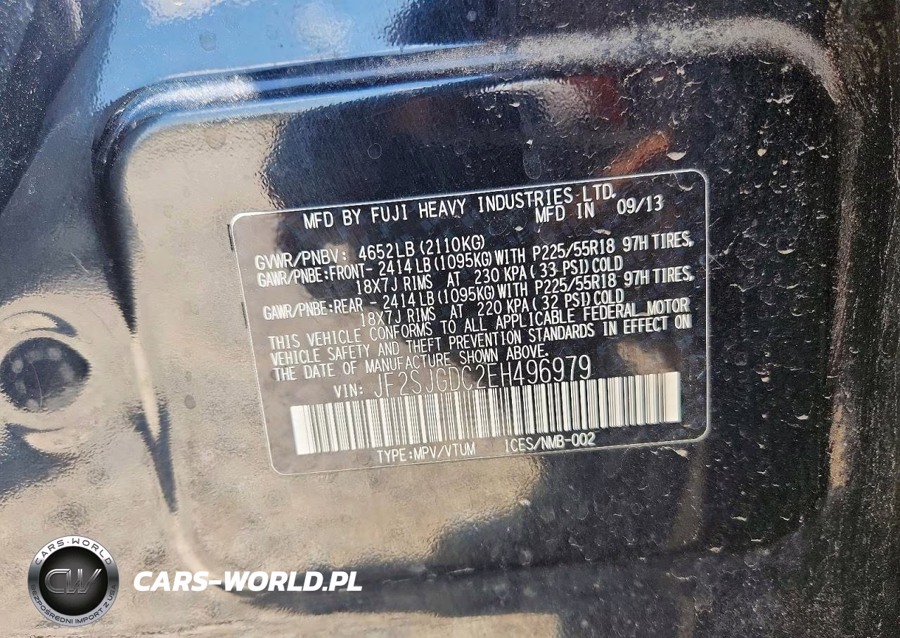 2014 Subaru Forester 2.0Xt Premium VIN:JF2SJGDC2EH496979 - 12