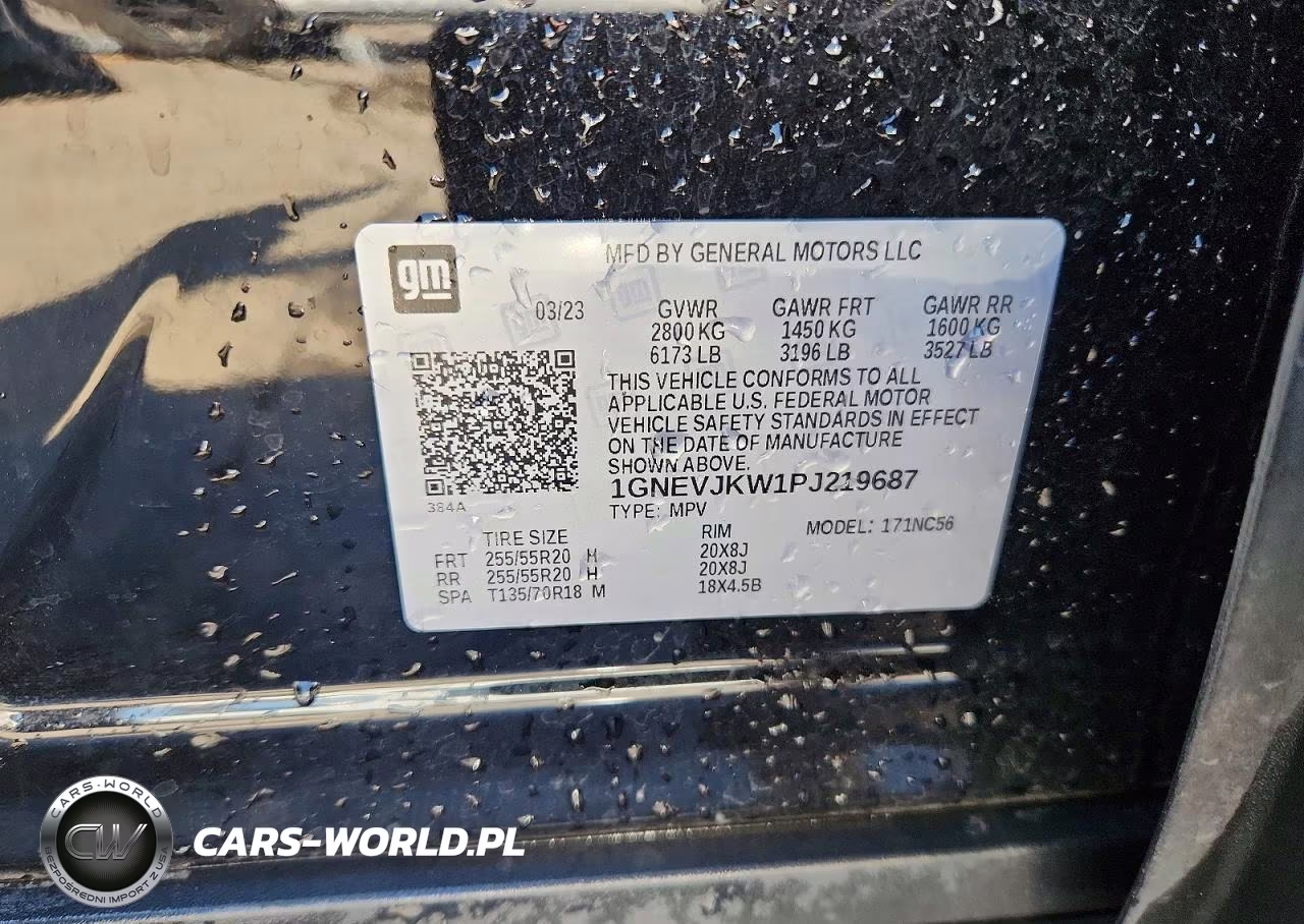 2023 Chevrolet Traverse Rs VIN:1GNEVJKW1PJ219687 - 13
