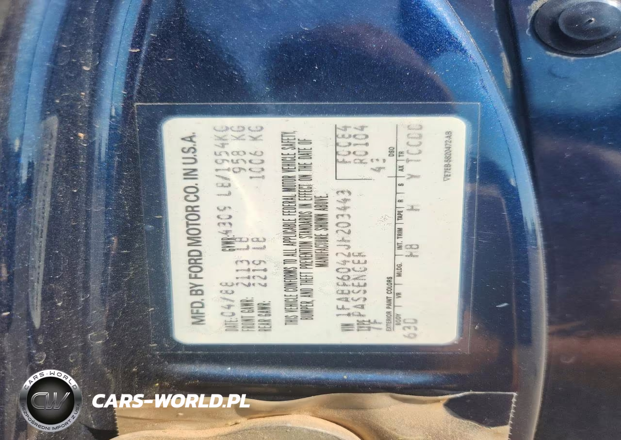 1988 Ford Thunderbird VIN:1FABP6042JH203443 - 12