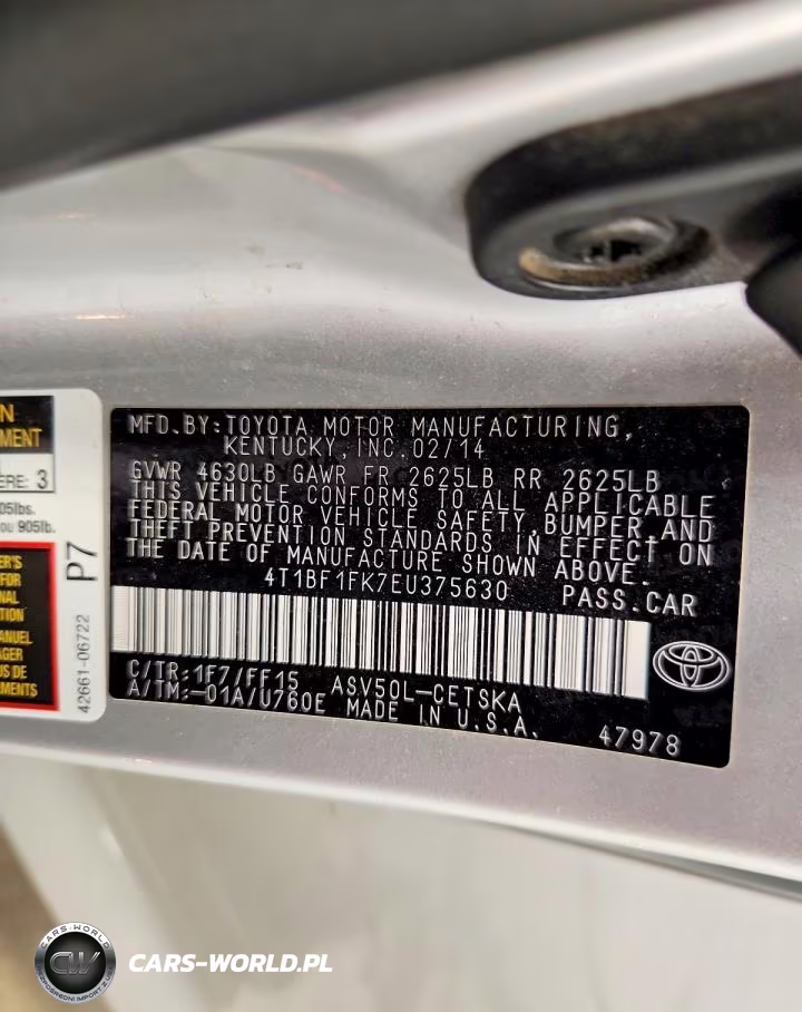 2014 Toyota Camry Se VIN:4T1BF1FK7EU375630 - 12