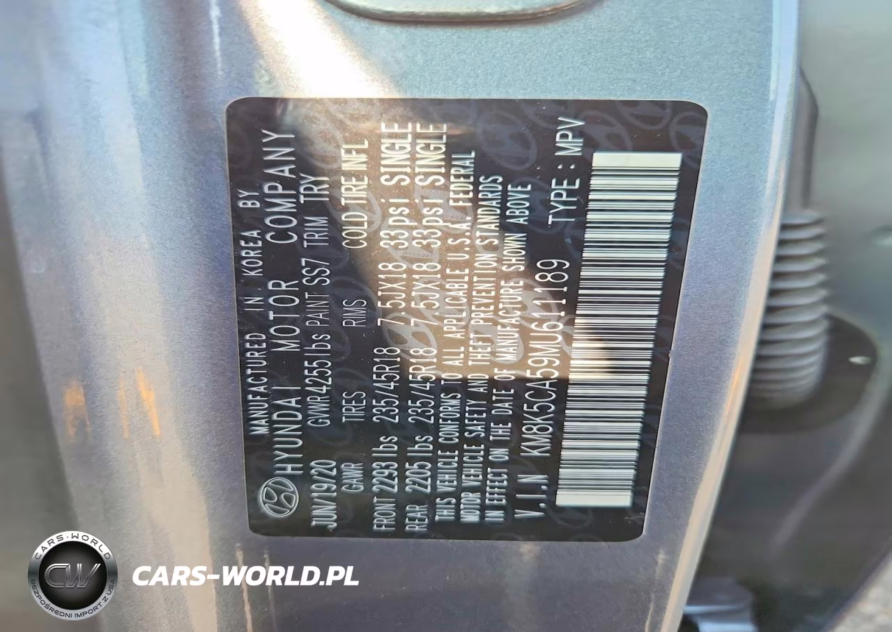 2021 Hyundai Kona Ultimate VIN:KM8K5CA59MU611189 - 12