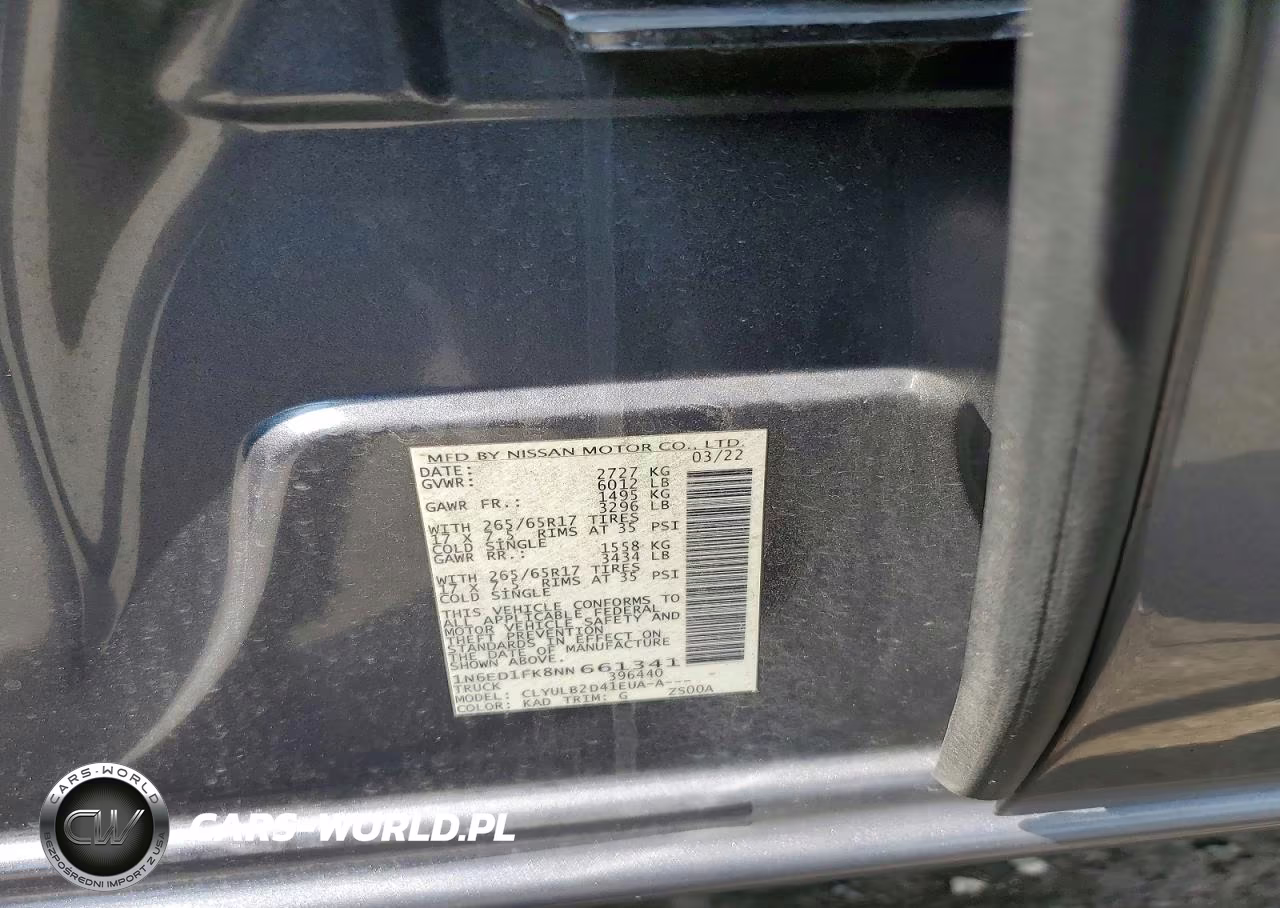 2022 Nissan Frontier Sv VIN:1N6ED1FK8NN661341 - 12