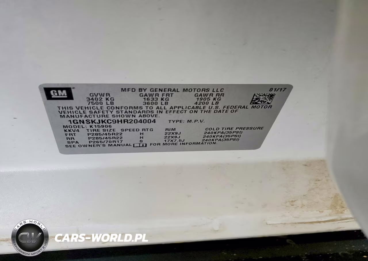 2017 Chevrolet Suburban K1500 Premier VIN:1GNSKJKC9HR204004 - 13