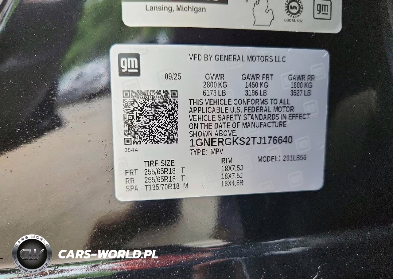 2026 Chevrolet Traverse Lt VIN:1GNERGKS2TJ176640 - 13