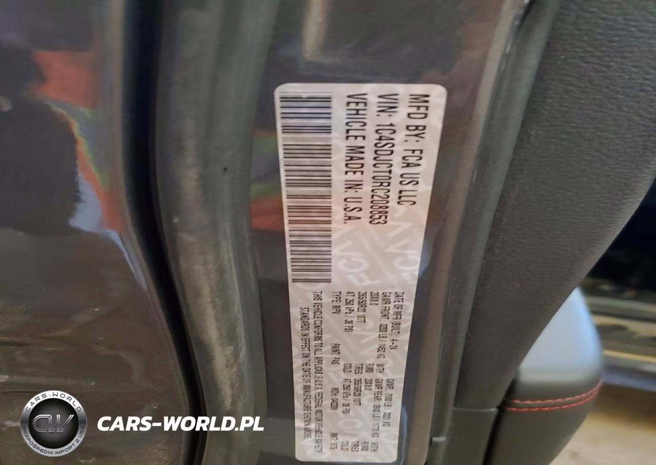 2024 Dodge Durango R-T VIN:1C4SDJCT0RC208853 - 13