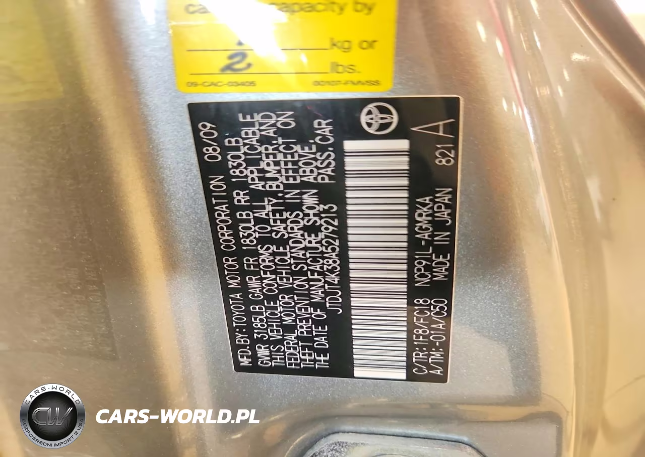 2010 Toyota Yaris Base VIN:JTDJT4K38A5279213 - 12