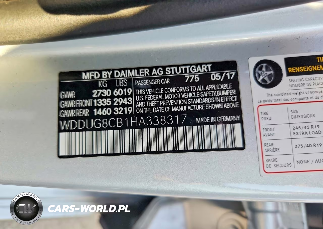 2017 Mercedes-Benz S 550 VIN:WDDUG8CB1HA338317 - 13