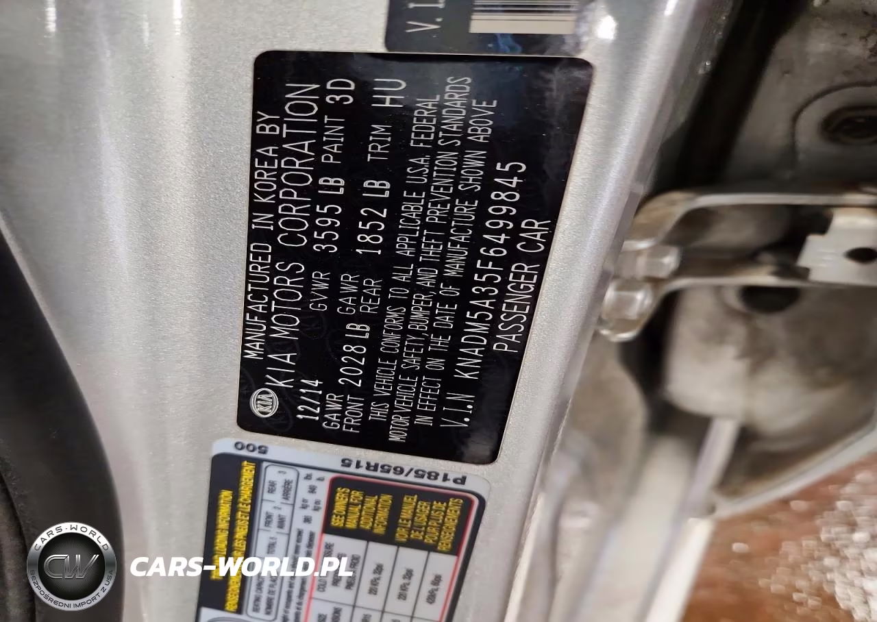 2015 Kia Rio Lx VIN:KNADM5A35F6499845 - 13