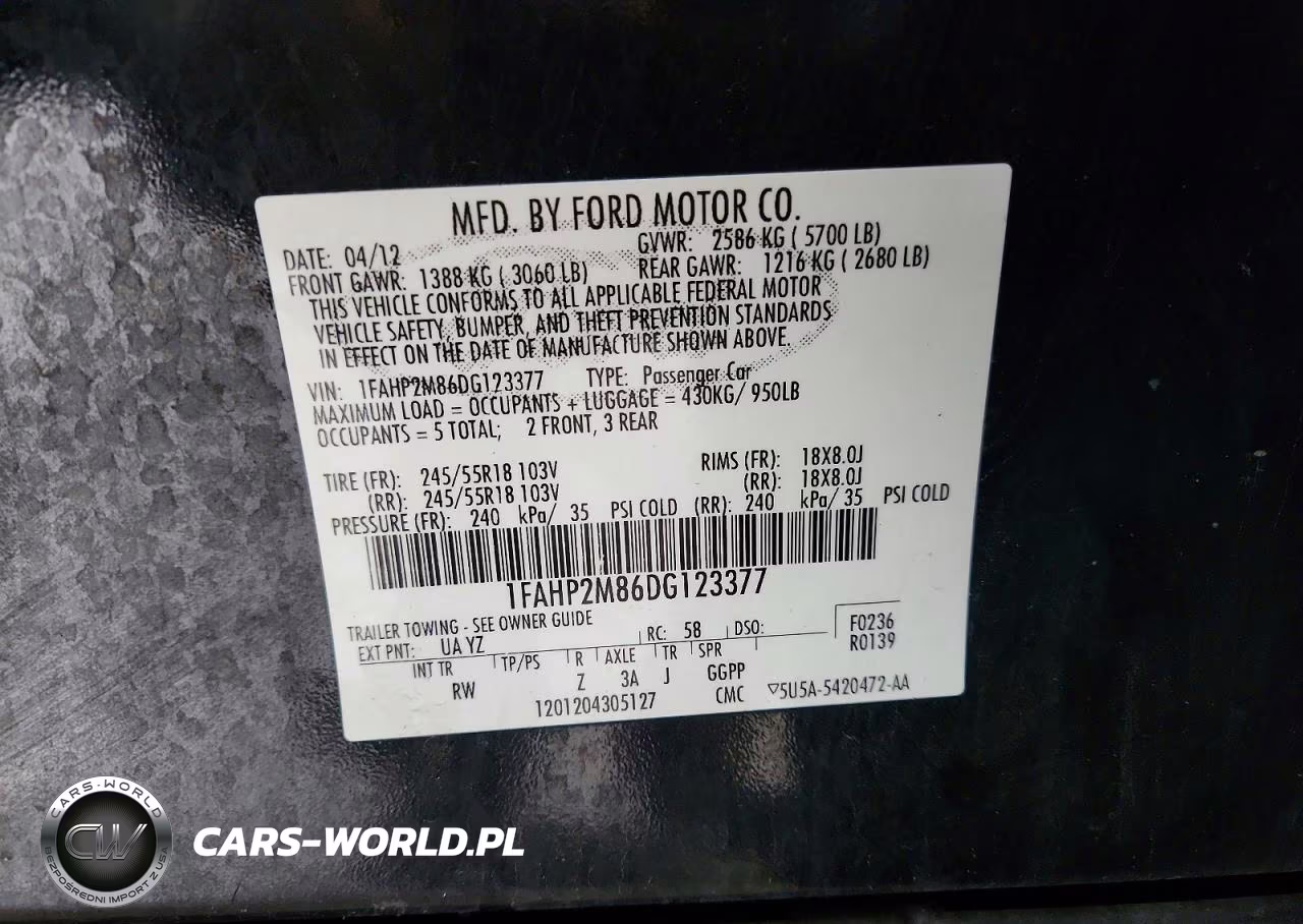 2013 Ford Taurus Police Interceptor VIN:1FAHP2M86DG123377 - 12